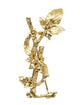 Saint Laurent Saint Laurant Botanic Cassandre Gold Brooch