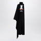Balenciaga The Door Draped Maxi Cotton Jersey Dress In Black