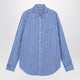 Balenciaga Light Blue Striped Cotton Shirt