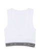 Balenciaga Logo-Print Cropped Tank Top