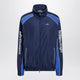 Balenciaga Navy Blue Techwear Zip-Up Jacket In Cotton Blend