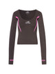 Balenciaga Logo-Print Long-Sleeved Performance T-Shirt