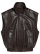 Balenciaga Balenciaga Sleeveless Leather Blouson