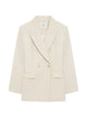Anine Bing Tiphaine Natural Crossed Blazer