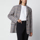 Anine Bing Singlebreasted Check Blazer