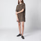 Anine Bing Beth Mini Dress In Leopardprint Cotton