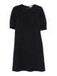 Peserico Blue Polyester Viscose Cotton Elastan Midi Dress