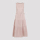 Peserico Sleeveless Midi Dress In Stretch Cotton