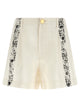 Alberta Ferretti 'Fortuny' Linen Shorts
