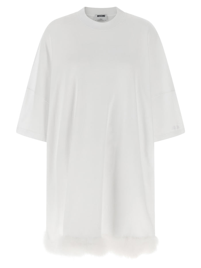 Moschino Feather Dress