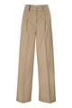Peserico Tailored Trousers In Stretch Cotton With Pleats