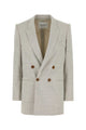 Philosophy Di Lorenzo Serafini Melange Light Grey Stretch Wool Blend Blazer