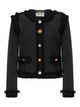 Moschino Couture Black Wool Boucle Stretch Jacket