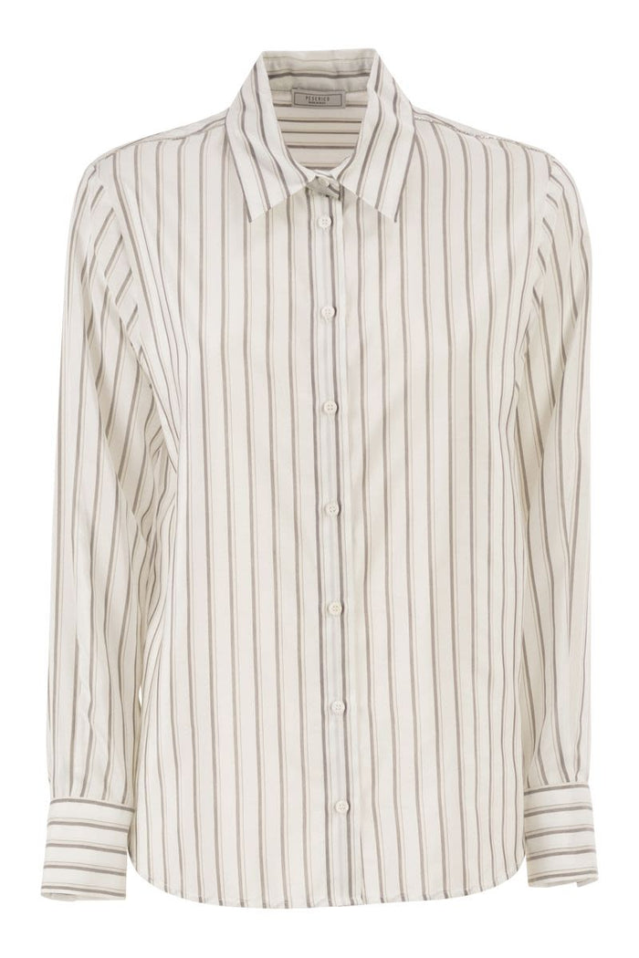 Peserico Cotton And Silk Organza Shirt