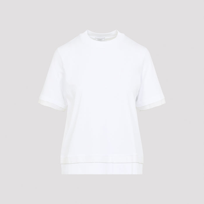Peserico White Cotton T-Shirt
