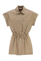 Peserico Stretch Cotton Blouse With Drawstring Waist