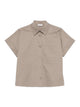 Peserico Dark Grey Cotton Elastan Shirt