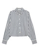 Anine Bing Essie Natural Navy Striped Shirt