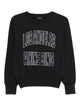Anine Bing Black Cotton Sweatshirt