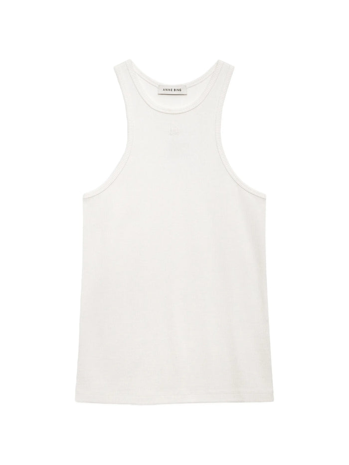 Anine Bing White Cole Canale Tank Top