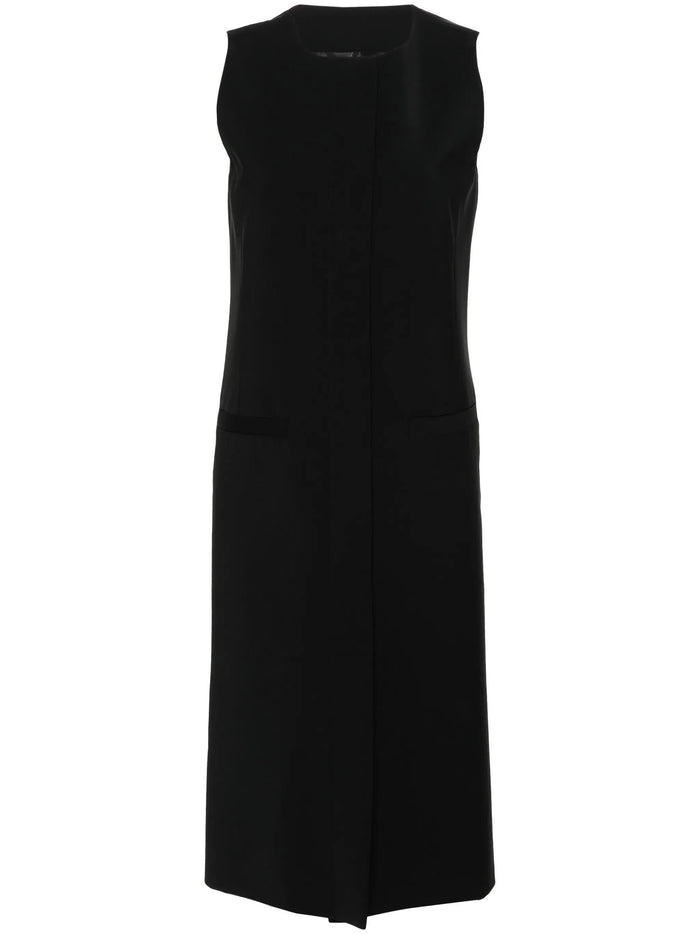 Alberta Ferreti Black Silk Vest