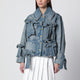 Ganni Denim Jacket With Bows