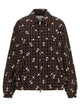 Ganni 'Check Flower' Bomber Jacket