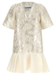 Ganni 'Satin Cloque' Mini Dress