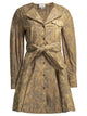Ganni Animal Print Chemisier Dress