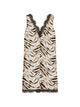 Ganni Zebra Print Midi Dress