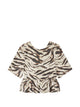 Ganni Zebra Print Organic Cotton Top