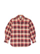 Ganni Checked Puff-Sleeve Shirt