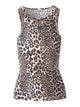 Ganni Leopard Print Tank Top