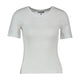 Ganni Compact Pointelle T-Shirt -  - Cotton - White