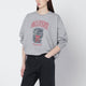 Ganni Ganni Grey Kitty Graphic Sweatshirt