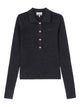 Ganni Knitted Polo Shirt