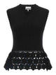 Ganni Cotton Crochet Vest