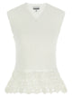 Ganni 'Cotton Crochet' Vest