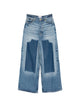 Ganni Baggy Denim Jeans Knee Details