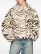 Ganni Zebra Print Cotton Blend Jacket