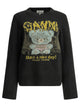 Ganni "Teddy" Crew-Neck Sweater
