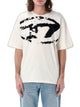 Diesel T-Shirt With Distressed Flock Print