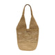 Anine Bing Leah Logo Hobo Raphia Bag -  - Raffia - Beige