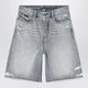 Diesel Desire Grey Denim Bermuda Shorts