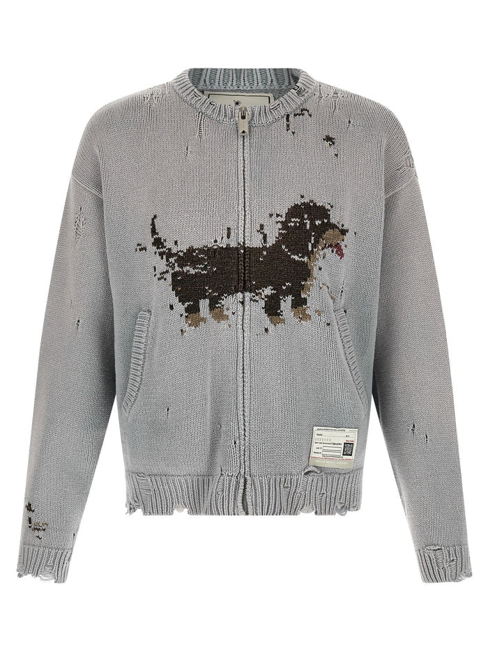 Maison Mihara Yasuhiro 'Dog Jacquard Knit' Cardigan
