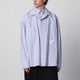 Mihara Yasuhiro Doublelayer Cotton Shirt In Light Blue Stripes