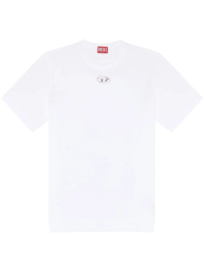 Diesel White Cotton T-Shirts