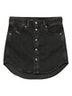 Diesel Black Curved Hem Five-Pocket Skirt