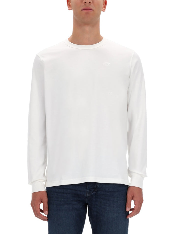 Diesel Tshirt With Embroidered Logo