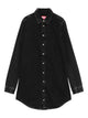 Diesel Black Denim Long Sleeve Dress